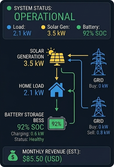 Eastream ESS monitoring on mobile